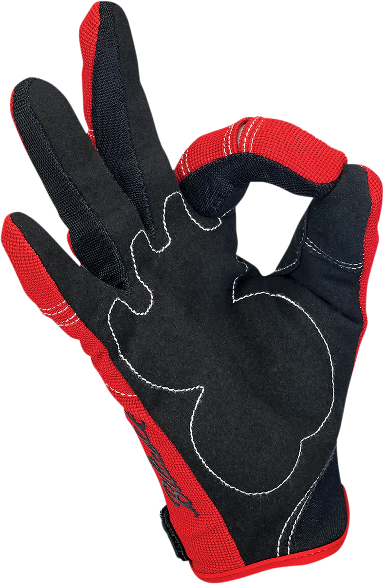 BILTWELL Moto Gloves - Red/White/Blue - Small 1501-1208-002 - Image 2