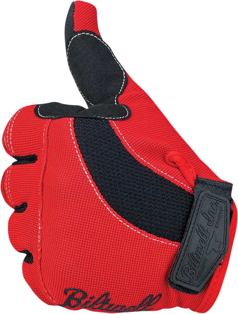 BILTWELL Moto Gloves - Red/White/Blue - XS 1501-1208-001 - Image 3