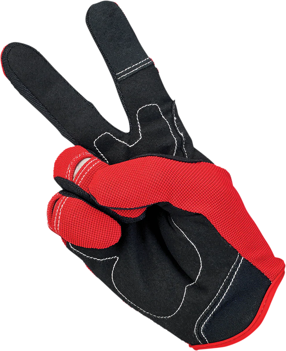 BILTWELL Moto Gloves - Red/White/Blue - XS 1501-1208-001 - Image 4