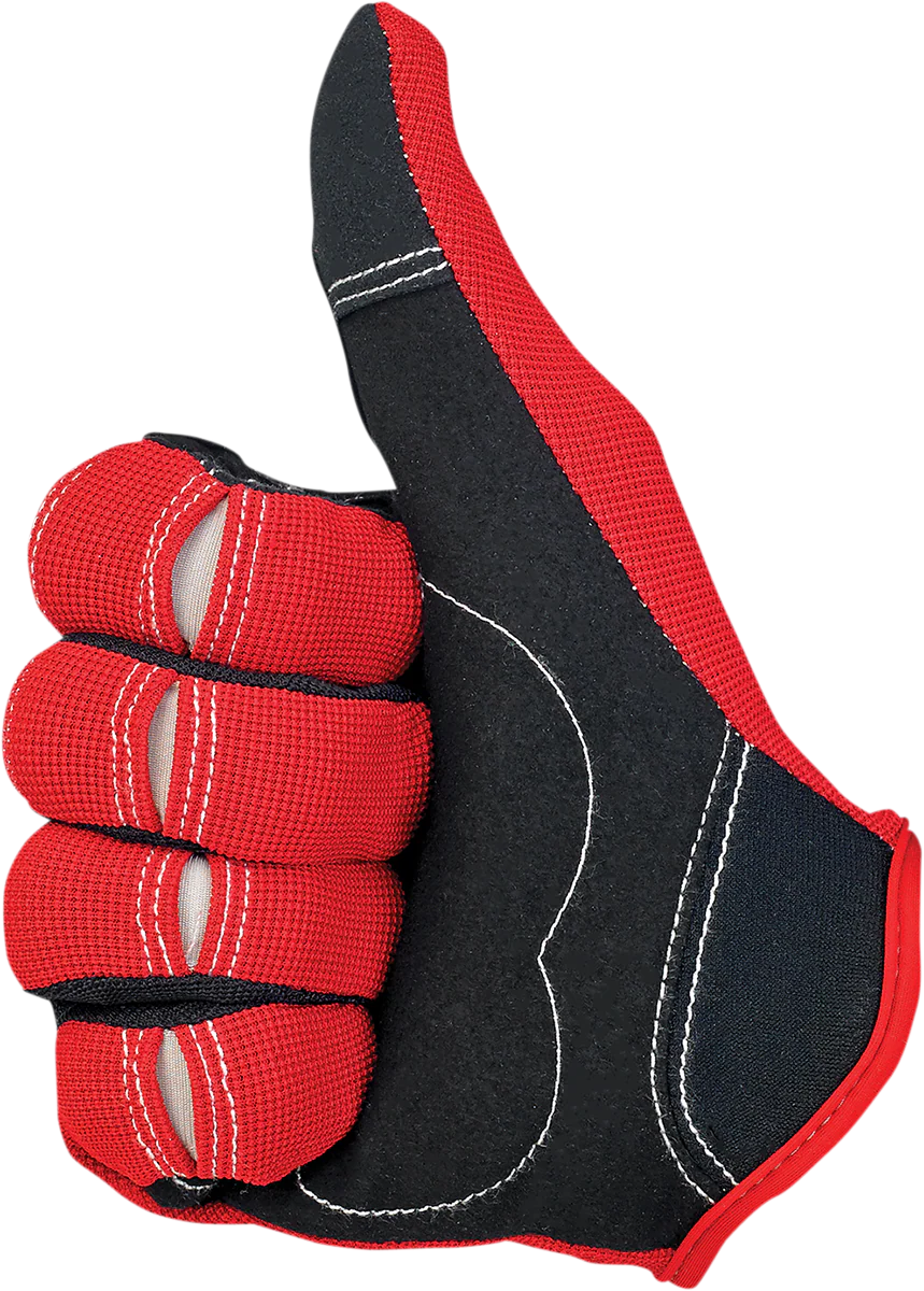 BILTWELL Moto Gloves - Red/White/Blue - XS 1501-1208-001 - Image 5