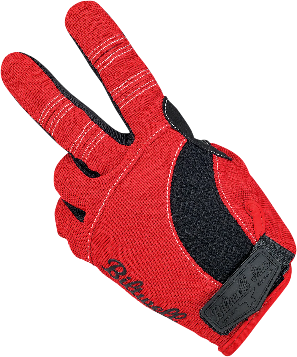 BILTWELL Moto Gloves - Red/White/Blue - XS 1501-1208-001 - Image 8