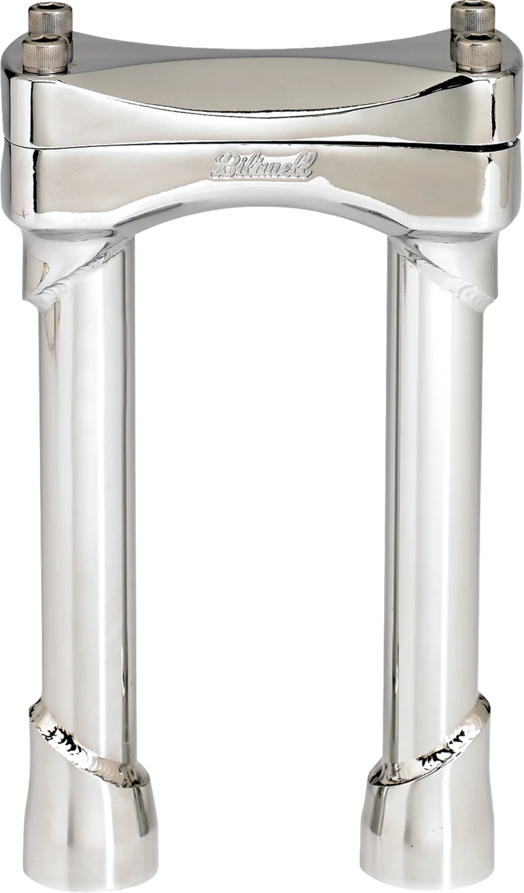 BILTWELL Murdock Handlebar Risers - 8" - Chrome 6403-105-08