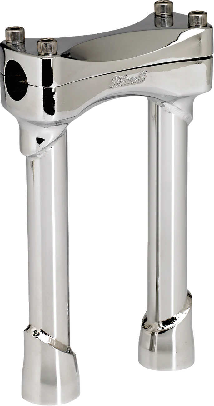 BILTWELL Murdock Handlebar Risers - 8" - Chrome 6403-105-08 - Image 2
