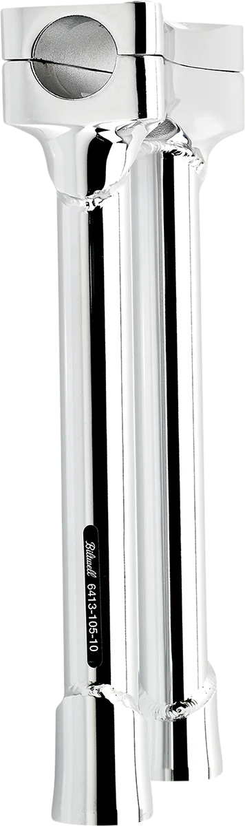 BILTWELL Murdock O/S Risers - 10" - Chrome 6413-105-10 - Image 3