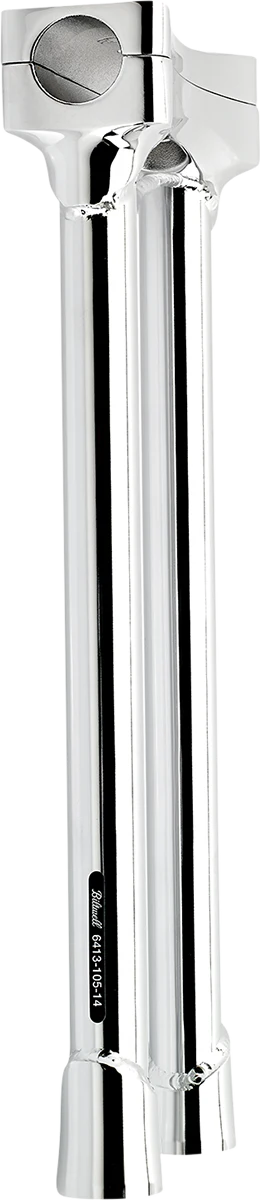 BILTWELL Murdock O/S Risers - 14" - Chrome 6413-105-14