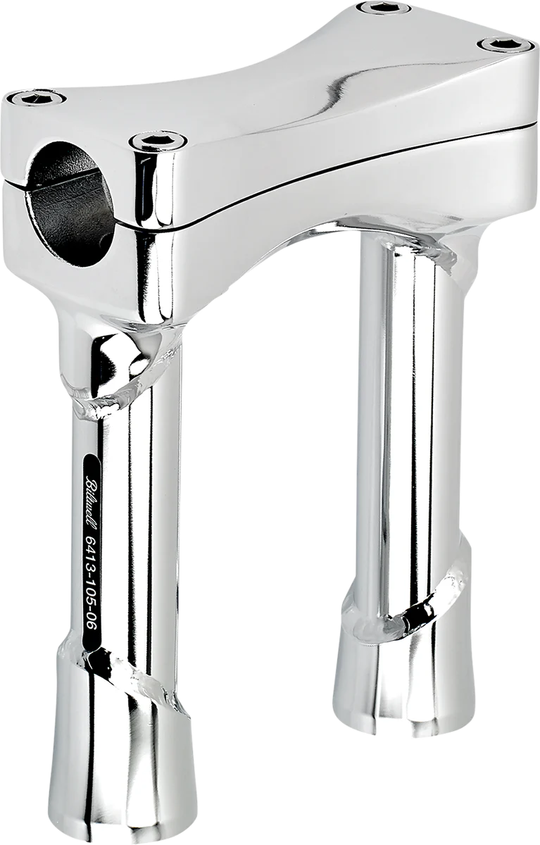 BILTWELL Murdock O/S Risers - 6" - Chrome 6413-105-06 - Image 2