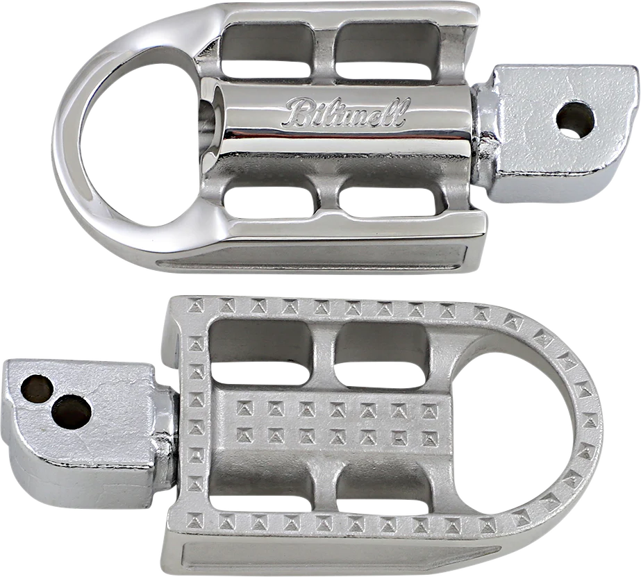 BILTWELL Mushman Foot Pegs - Standard - Raw Polished 7002-302-04