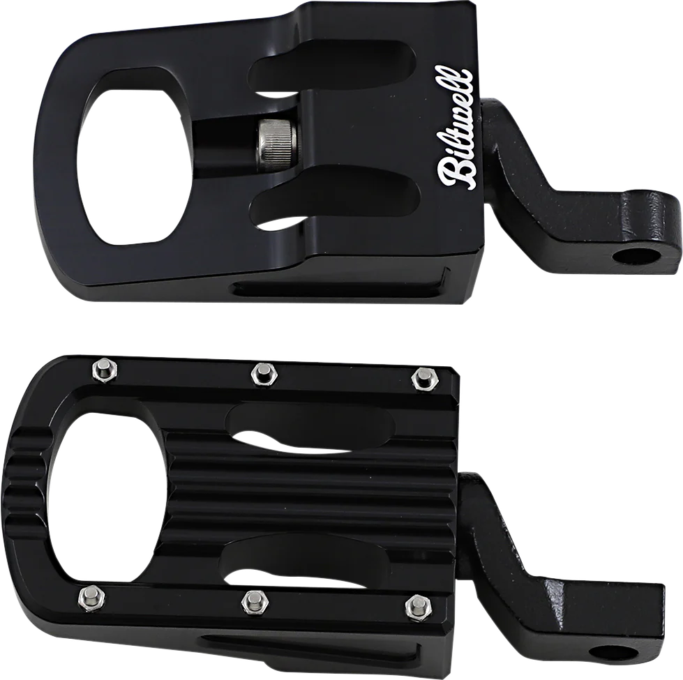 BILTWELL Punisher Foot Pegs - Step - Black 7005-203-02