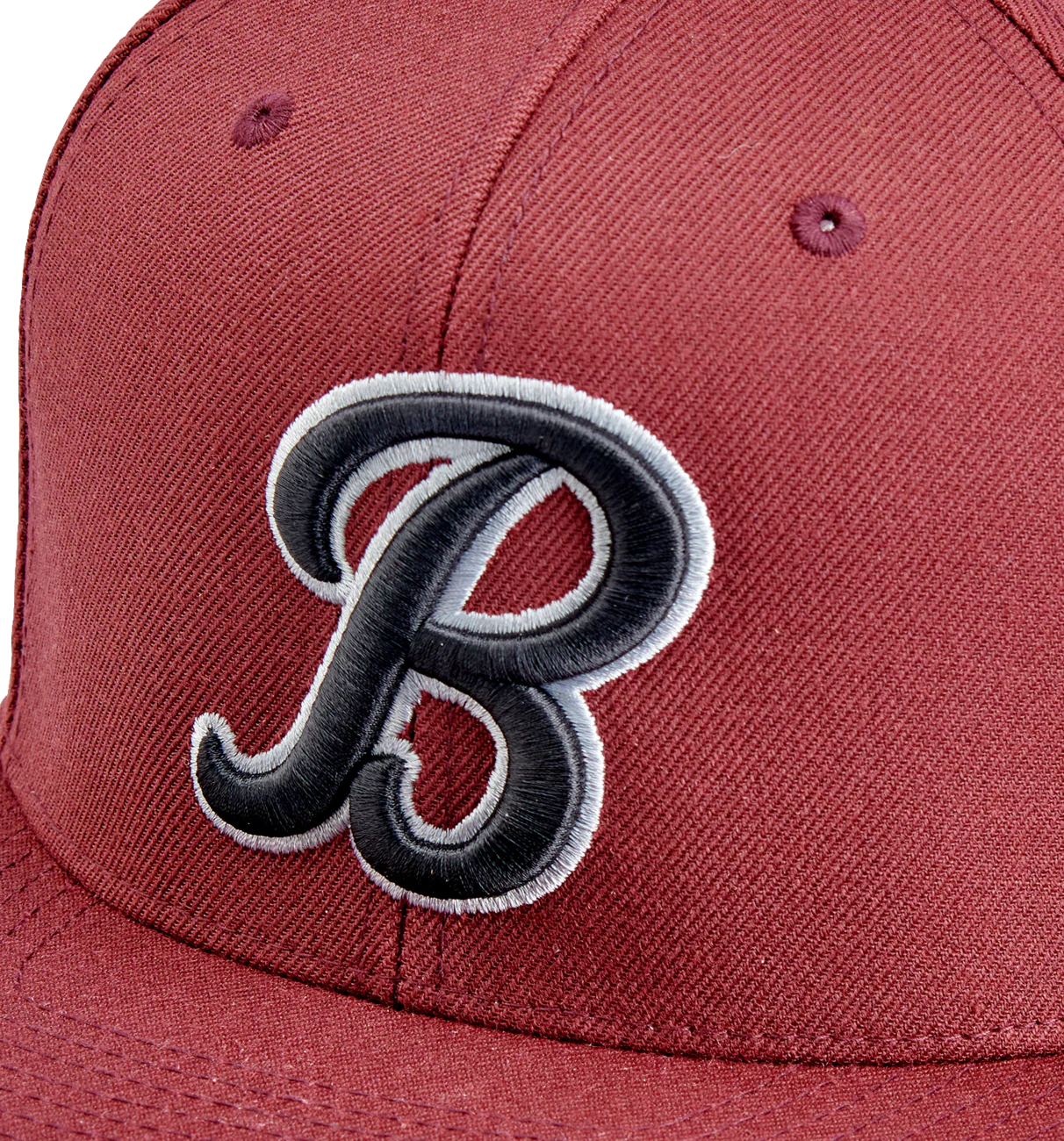 BILTWELL Script B Hat - Maroon 8002-4040-00 - Image 4