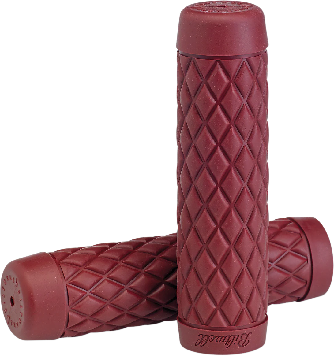 BILTWELL Torker Grips - 7/8" - Oxblood 6705-0378