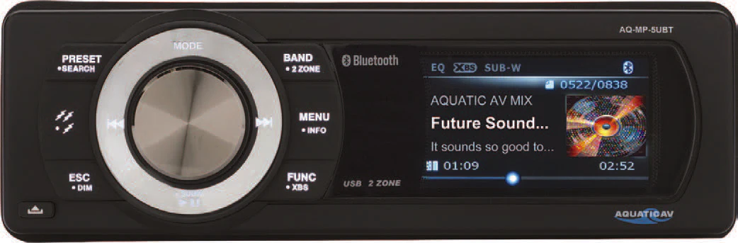 Cerwin Vega Bluetooth Usb/Mp3 Media Player Universal Hardwire
