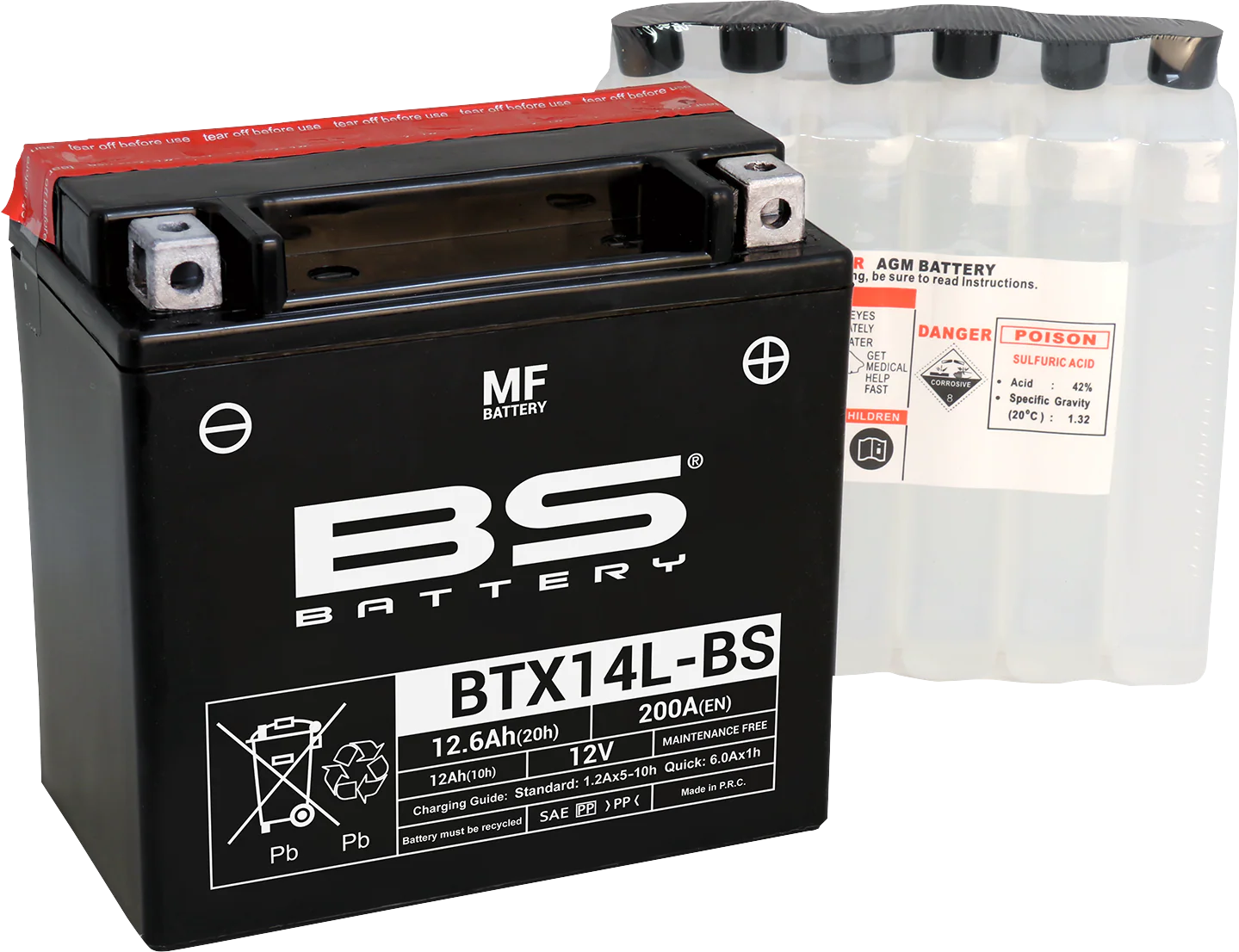 BS BATTERY Battery - BTX14L-BS (YTX) 300605