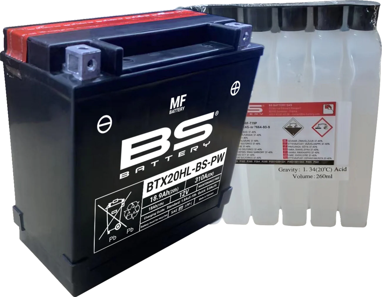 BS BATTERY Battery - BTX20HL-BS-PW (YTX) 300821 - Image 2