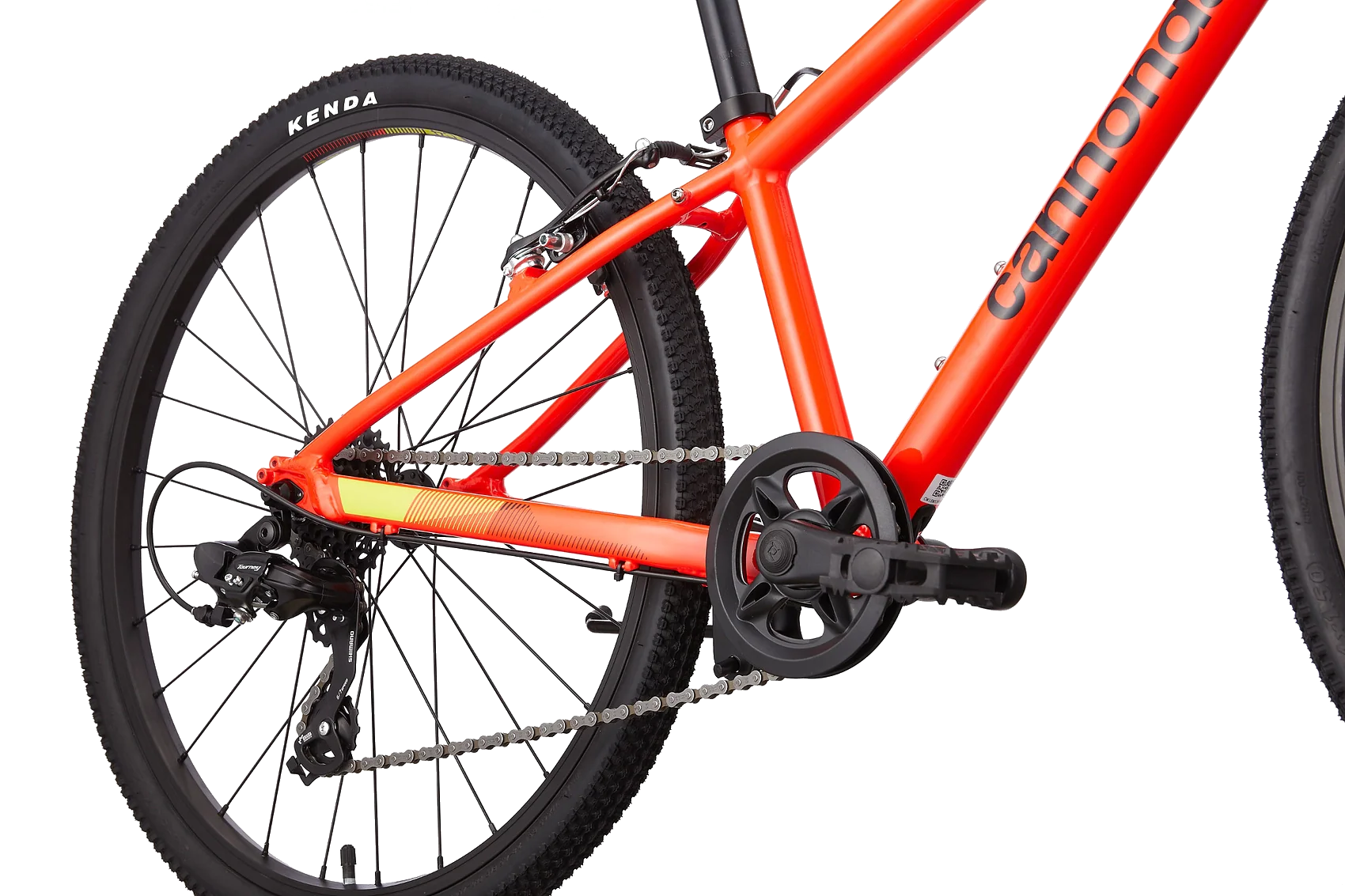 Cannondale - 2021 Kids Quick Orange 24'' - Acid Red - Image 4