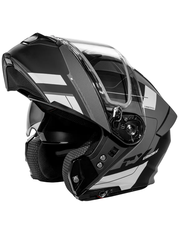 Castle CX935 Helmet Raid Matte Charcoal/Silver Large - Image 3