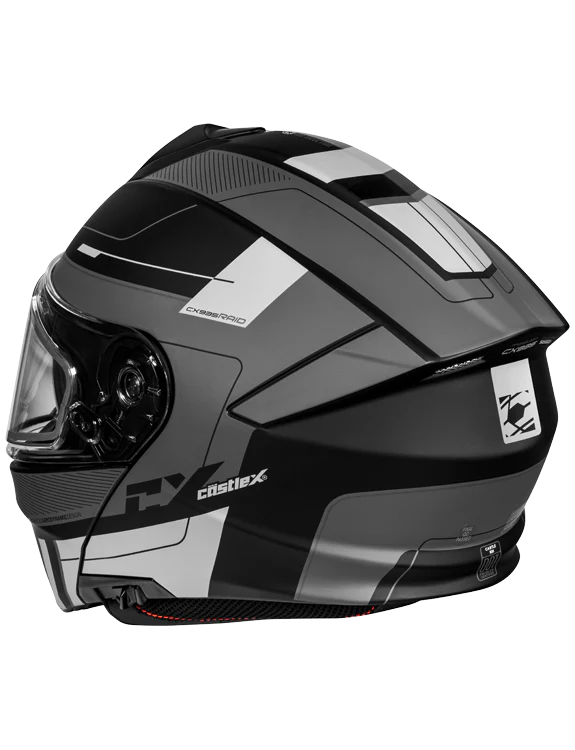 Castle CX935 Helmet Raid Matte Charcoal/Silver Large - Image 4
