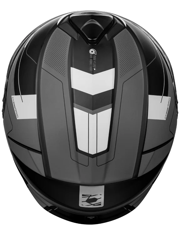 Castle CX935 Helmet Raid Matte Charcoal/Silver Large - Image 5