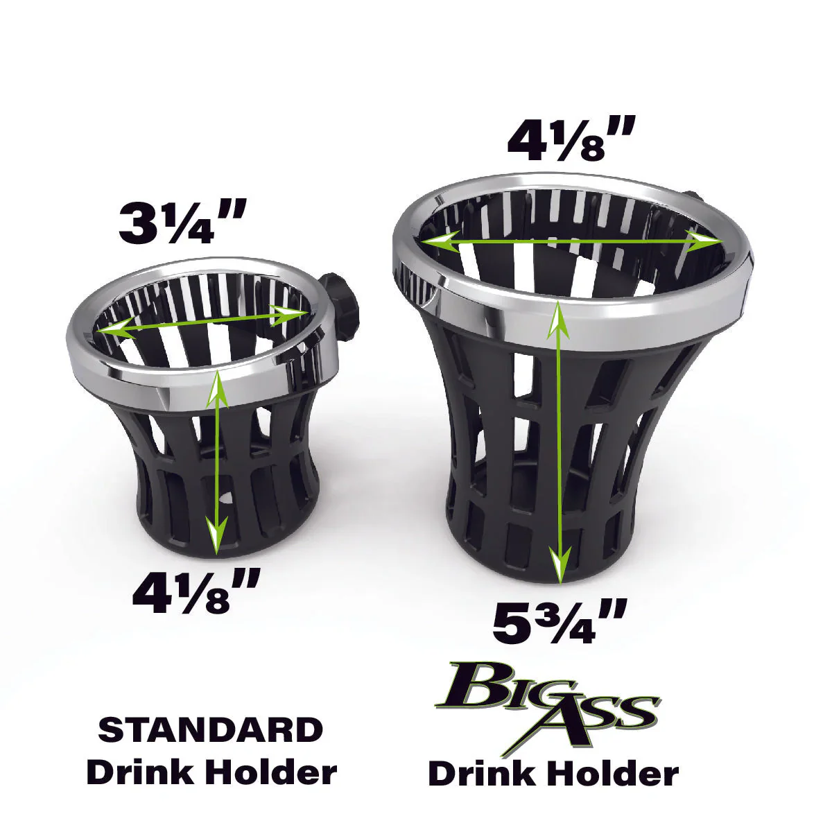 CIRO Drink Holder - Gen 2 - Big Ass® - Black - Passenger - Black Mount 55922 - Image 6