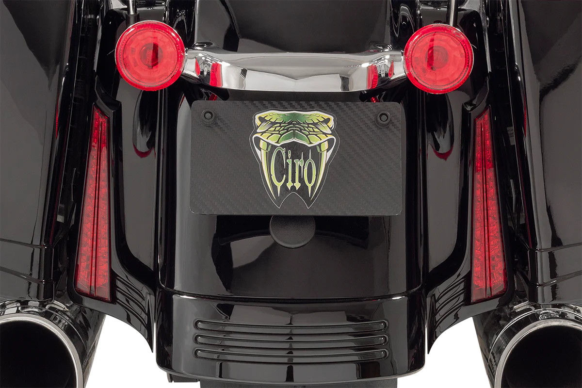 CIRO Filler Panel Light - Red Lens - Red LEDs - Black 40043