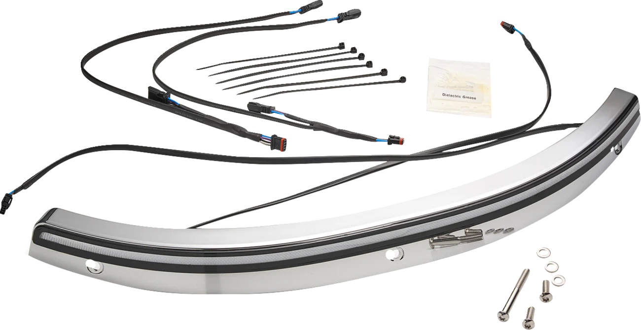 CIRO Solaire LED Windshield Trim - Chrome 12000