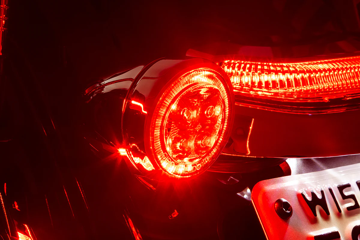 CIRO Turn Signal Insert - Red LED - Red Lens - Chrome 45700 - Image 2