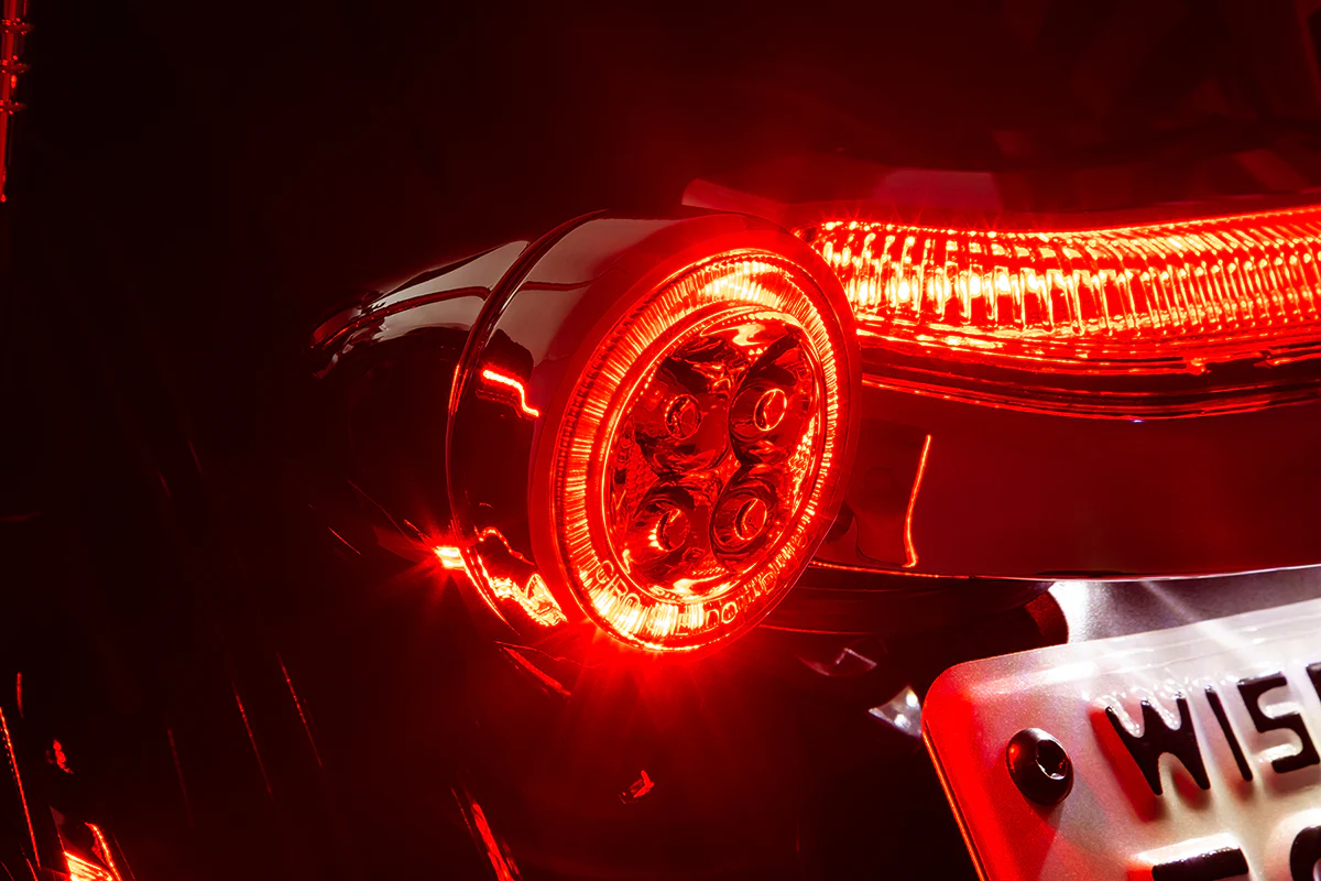 CIRO Turn Signal Insert - Red LED - Smoke Lens - Chrome 45601 - Image 2