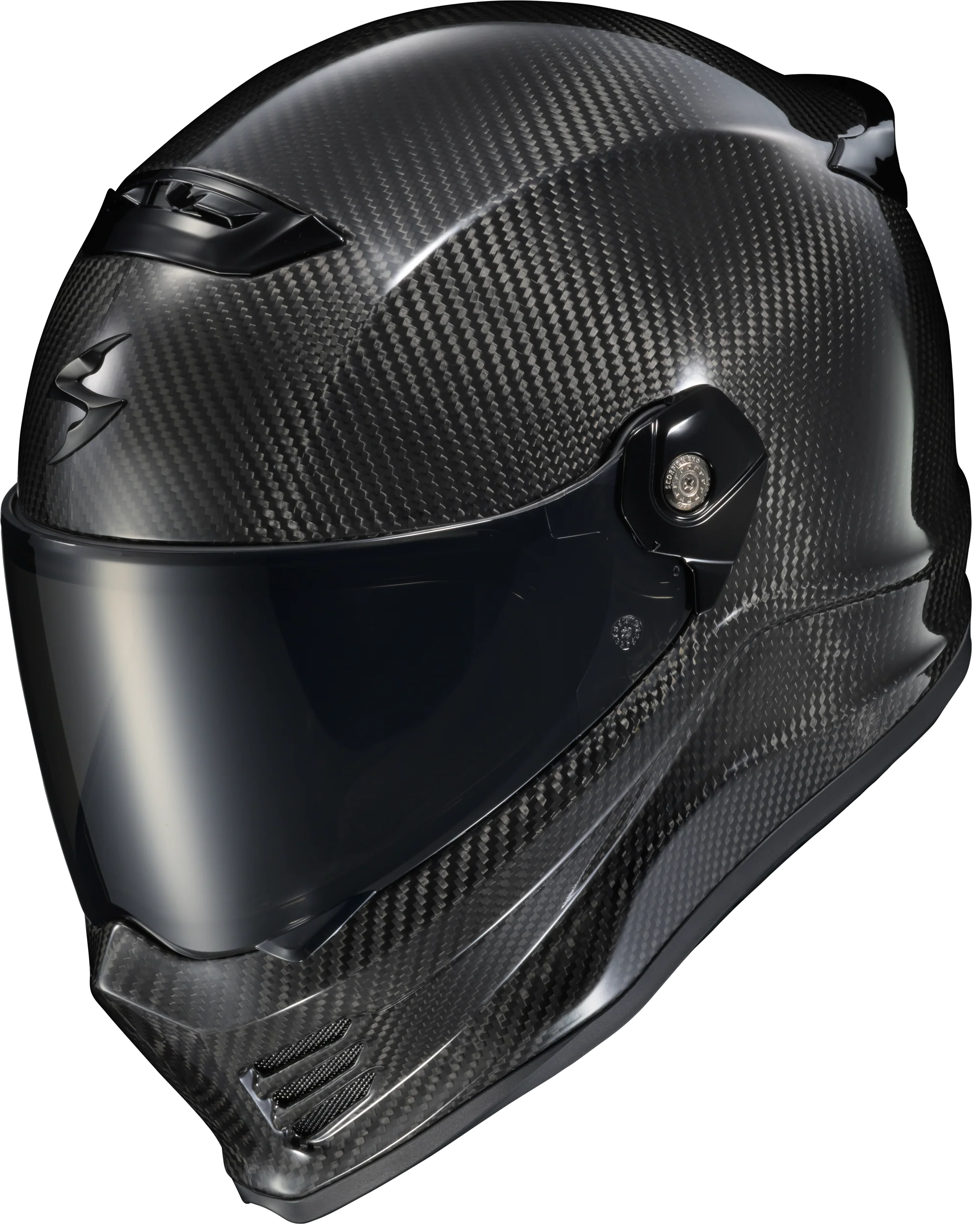 Scorpion Covert Fx Carbon Full Face Helmet Gloss Black Xs - Image 2
