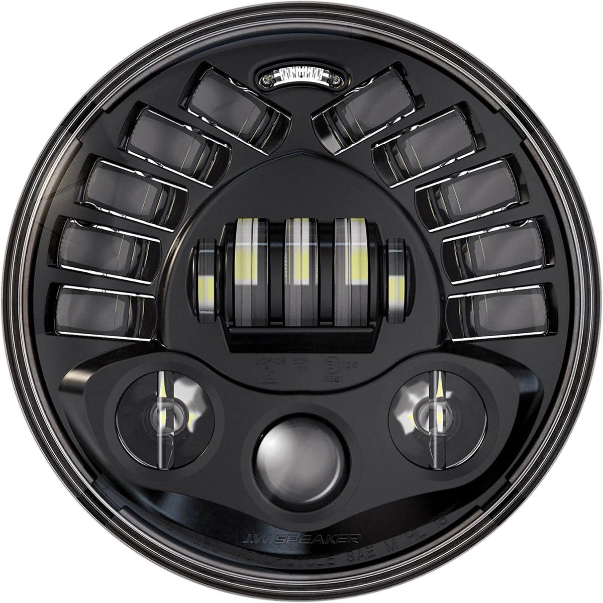 Custom Dynamics 7" Adaptive Headlamp - Black PB-7A-IND-B