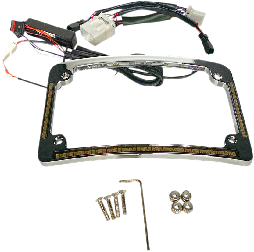 Custom Dynamics All in One License Plate Frame - Chrome TF05-HD-C