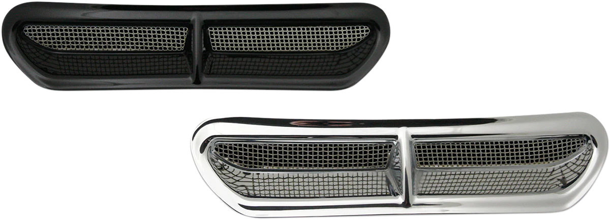 Custom Dynamics Fairing Vent Cover - Chrome HD-VENT-INSER-C