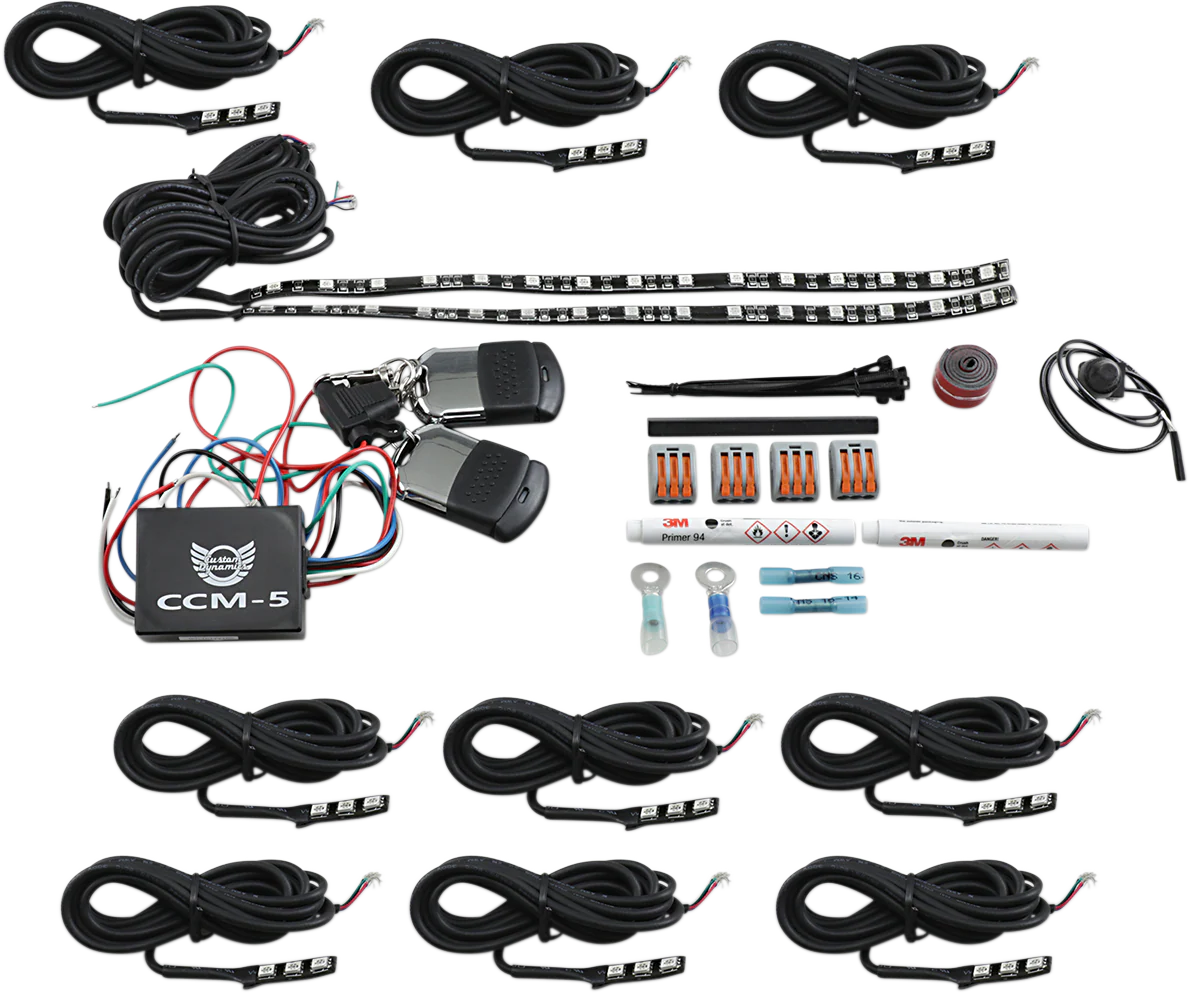 Custom Dynamics Full Lighted Engine Kit - Indian CD-IND-TMWK1 - Image 2
