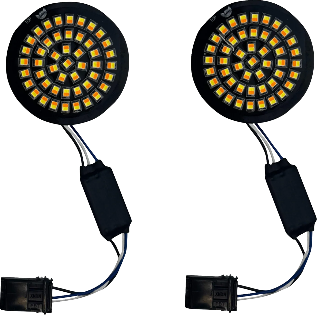 CUSTOM DYNAMICS Genesis? 4 Front Turn Signals - Amber/White GEN-4-AW-25ST - Image 2