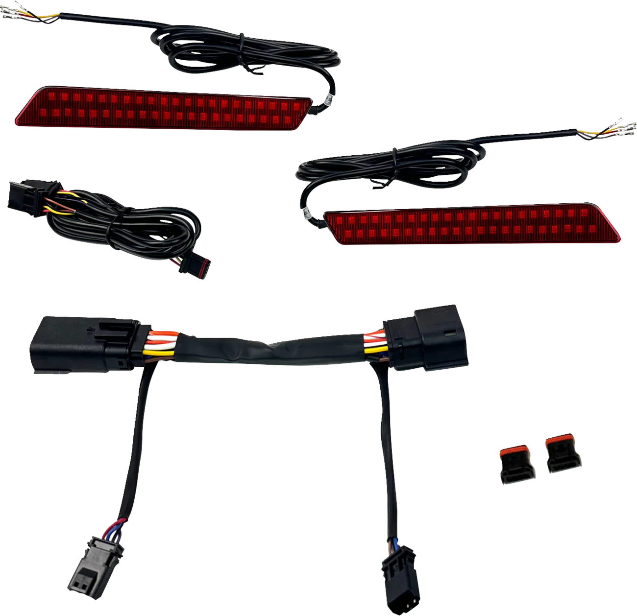 CUSTOM DYNAMICS LED Latch Lights - Saddlebag - Red Lens CD-LATCH-23-R