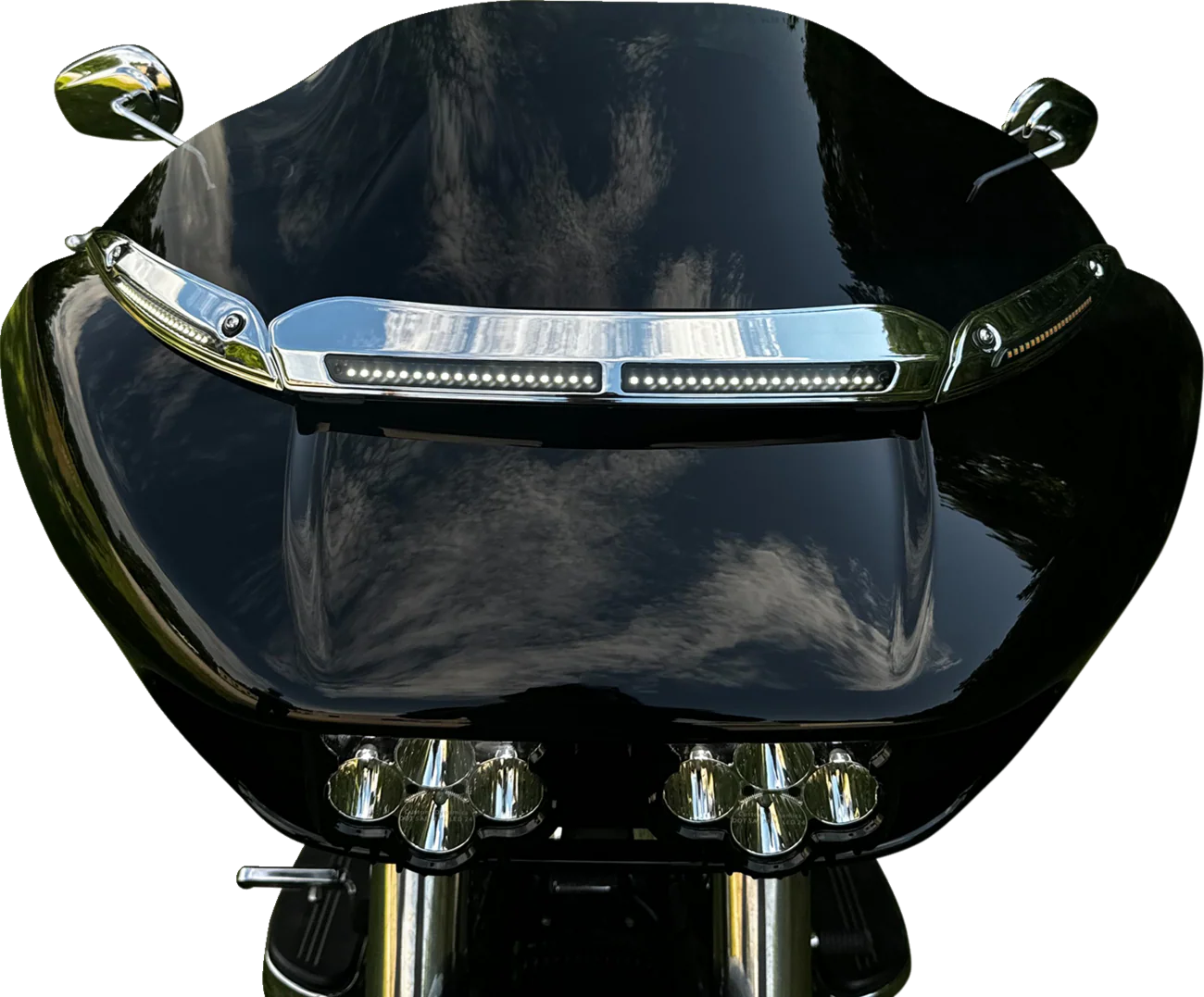 CUSTOM DYNAMICS LED Windshield Trim - Chrome CD-RG-CV-W-C - Image 3