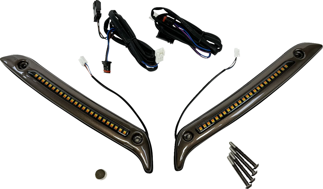 CUSTOM DYNAMICS LED Windshield Trim - Dark Bronze CD-LRST-WT-D
