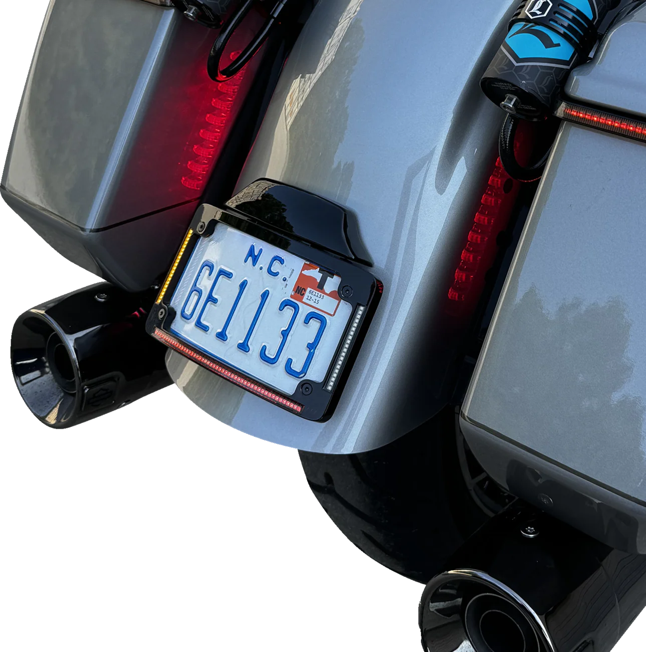 CUSTOM DYNAMICS License Plate Frame - LED - Black TF05-23-B - Image 2