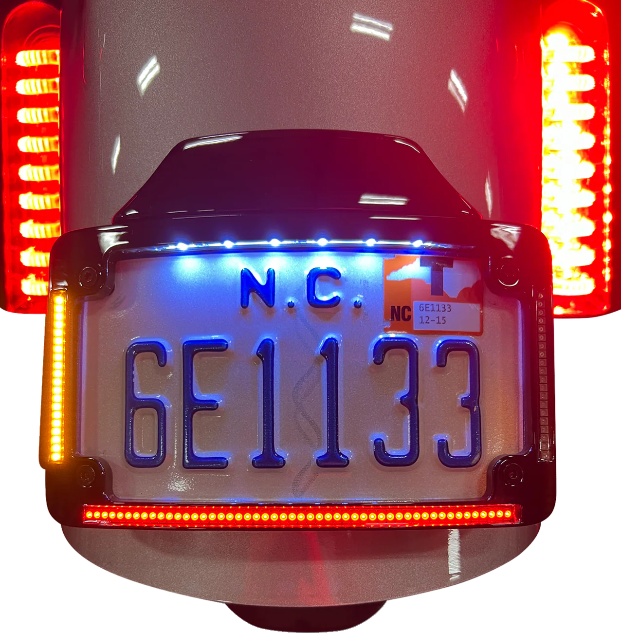 CUSTOM DYNAMICS License Plate Frame - LED - Black TF05-23-B - Image 3