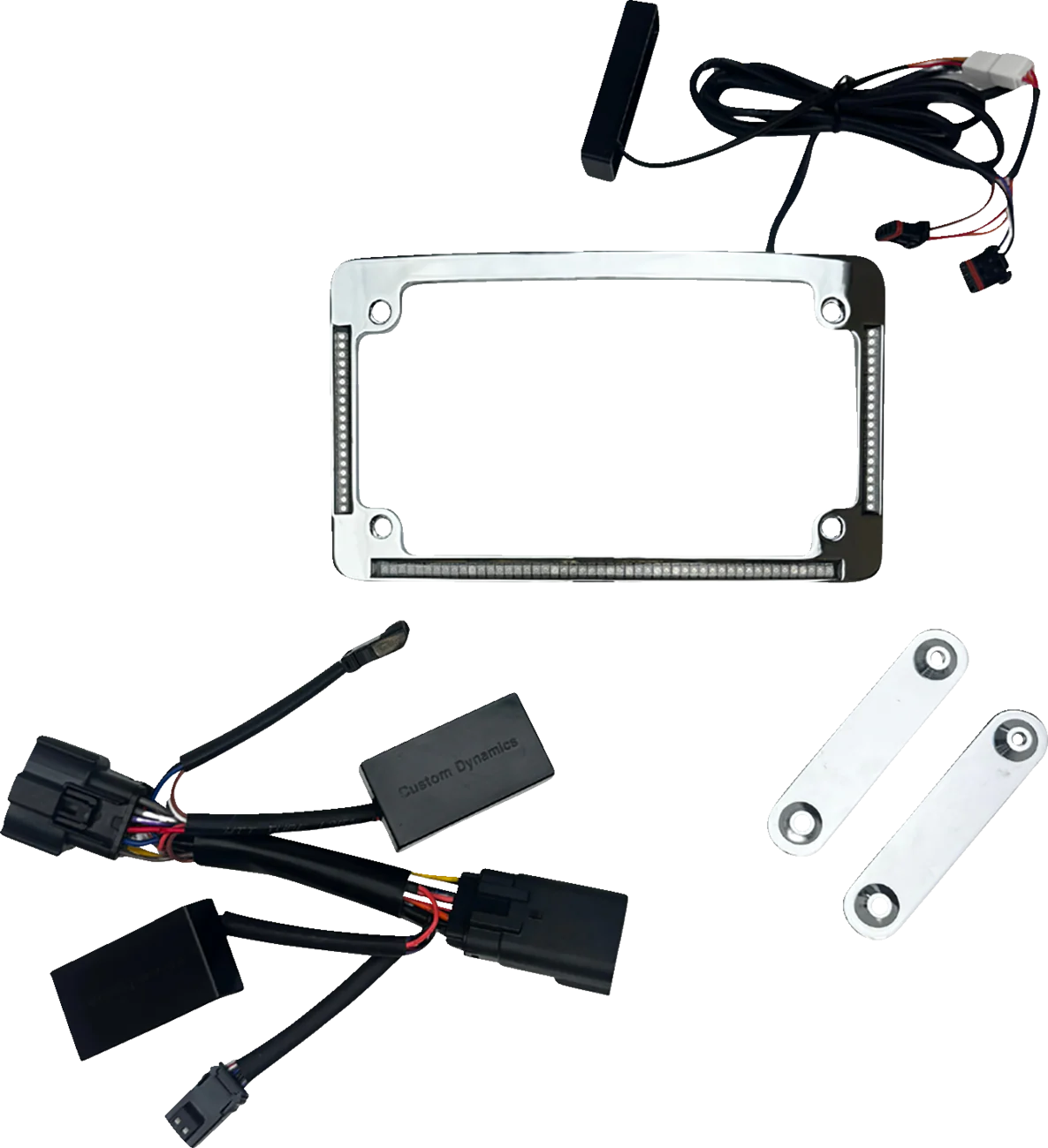 CUSTOM DYNAMICS License Plate Frame - LED - Chrome TF05-23-C - Image 2