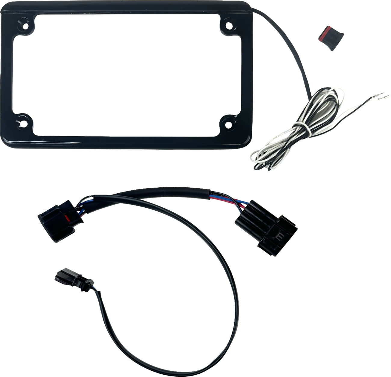 CUSTOM DYNAMICS Lighted License Plate Frame - Gloss Black - Talon CD-LPF-TAL22