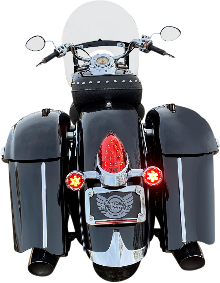 Custom Dynamics ProBEAM? Bullet Ringz* LED Turn Signals - Chrome/Smoke PB-BR-RR-IND-CS