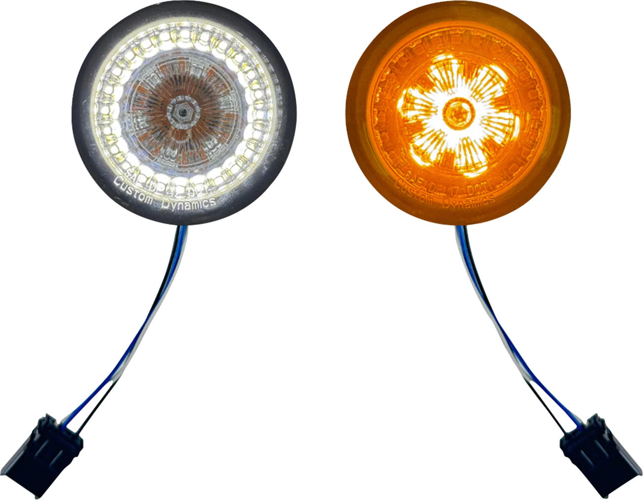 CUSTOM DYNAMICS ProBeam? Front Turn Signal Inserts - LED - Smoke Lens PB-AW-25JAE-S