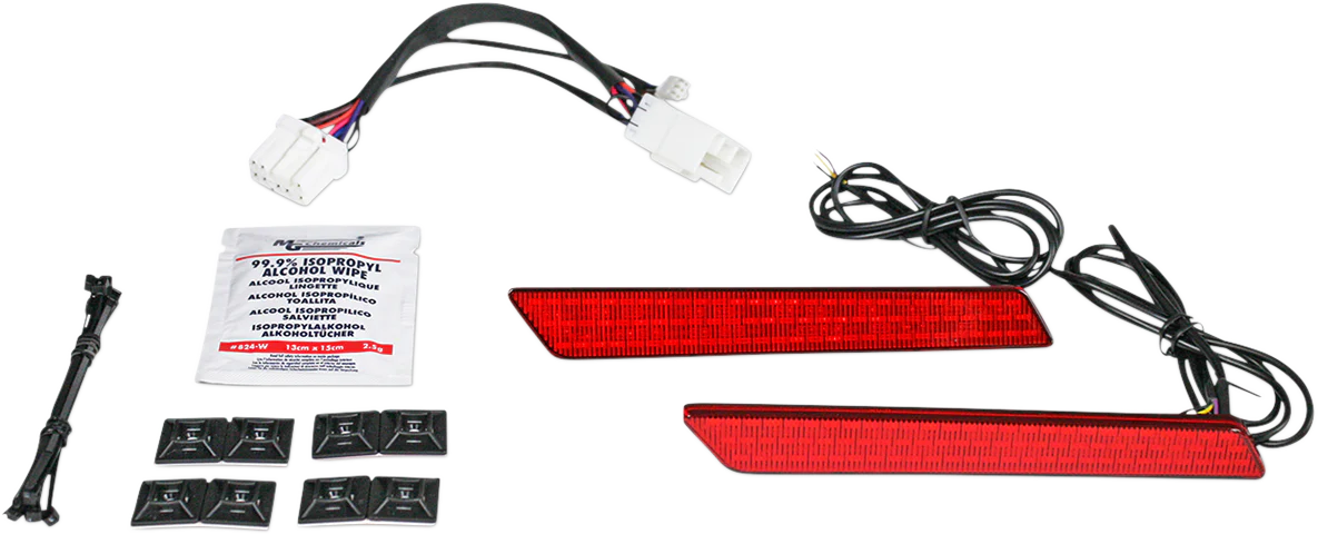 Custom Dynamics Saddlebag Latch Lights - '97-'13 - Red CD-LATCH-HD-R