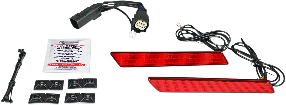 Custom Dynamics Saddlebag Latch Lights - SS6 - Red CD-LATCH-SS6-R