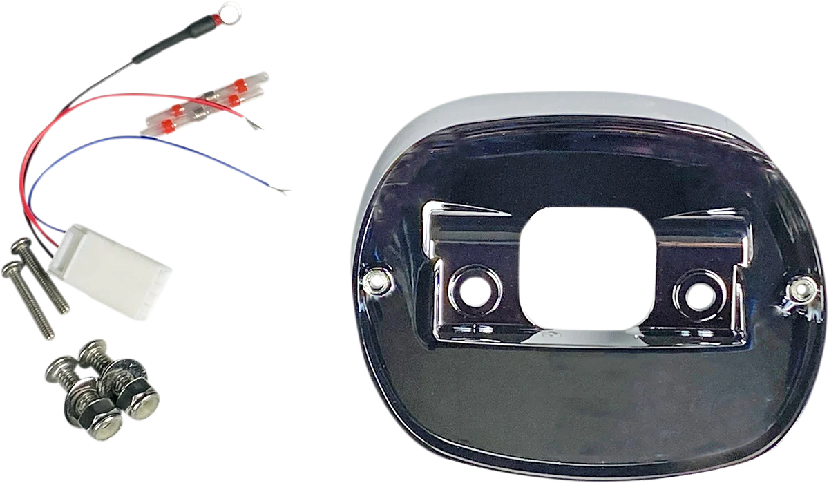 Custom Dynamics Taillight Baseplate - Chrome TL-BASE99-C