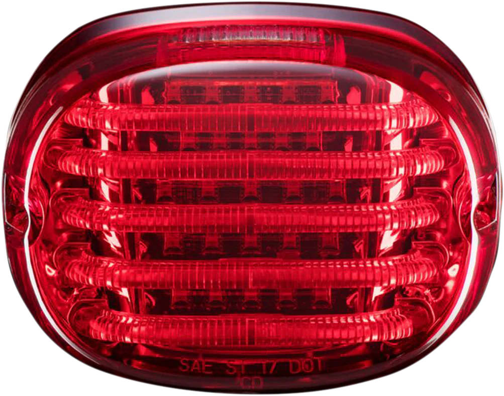 Custom Dynamics Taillight - with License Plate Illumination Window - Red PB-TL-SBW-R