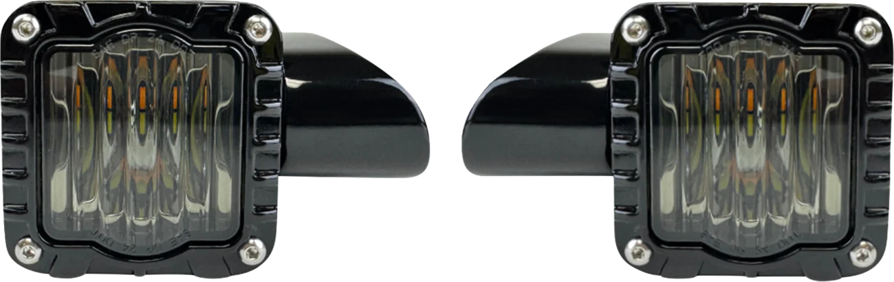 CUSTOM DYNAMICS Turn Signal - Shark Demon* - LED - Front - Smoke Lens SD-RG-FT-AW - Image 2