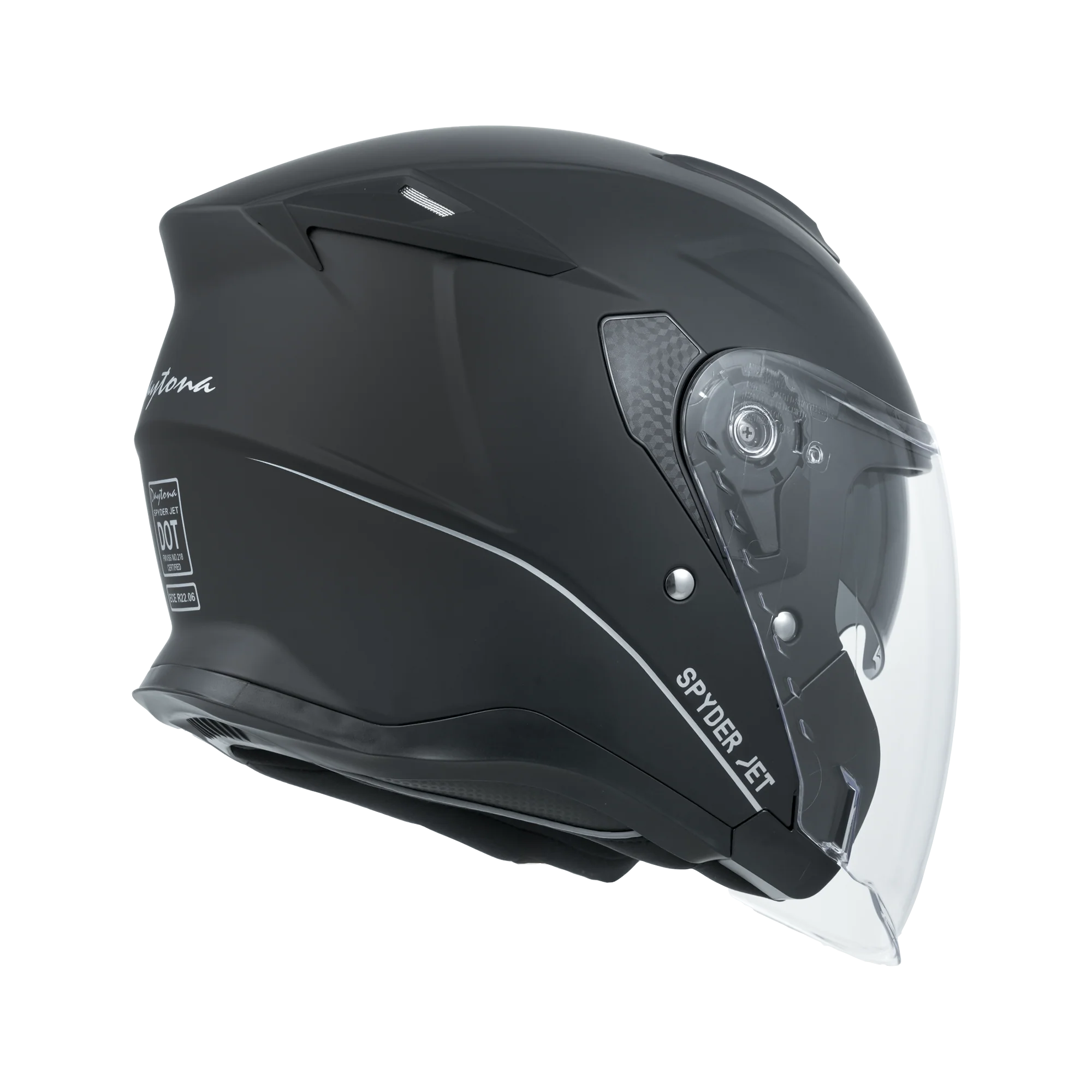 Daytona Spyder Jet- Dull Black D.O.T. & ECE approved - Image 5