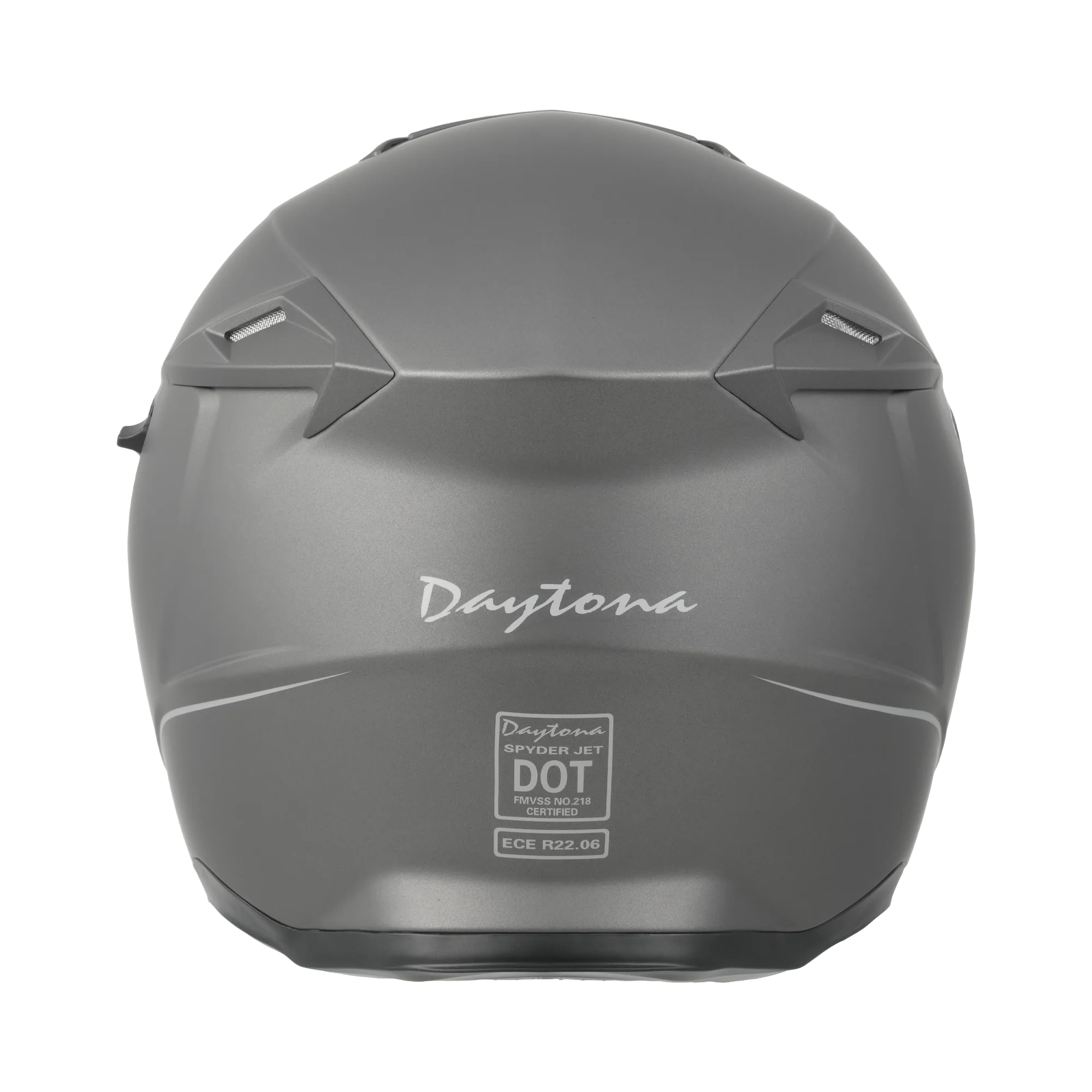 Daytona Spyder Jet- Gun Metal Grey Dull Metallic D.O.T. & ECE approved - Image 3