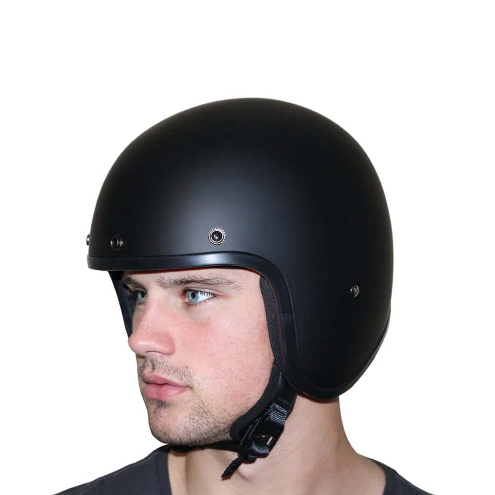 DOT Approved Daytona Cruiser Open Face Motorcycle Helmet - Men, Women & Youth - With Visor & Graphics - W/ Wild Soul - Image 7
