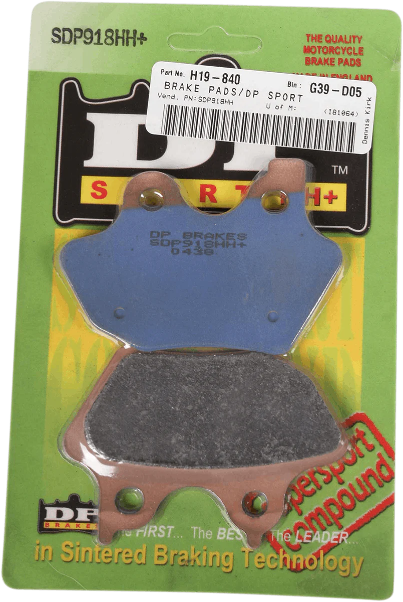 DP BRAKES Sintered Metal Brake Pads - Harley-Davidson - SDP918HH SDP918HH